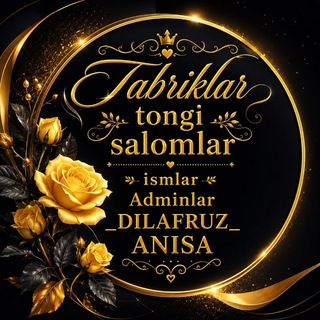 Telegram profile photo for Tabriklar tonggi salomlar