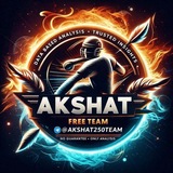 Telegram profile photo for Akshat250team 🏏 8x Special