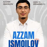 Telegram profile photo for Azzam Ismoilov| Real-Exam materials