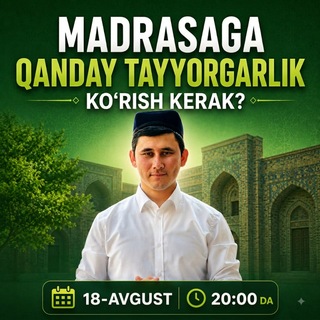 Telegram profile photo for Ayyub Akademiyasi. Madrasalarga va Islom Akademiyasiga Tayyorlov markazi.