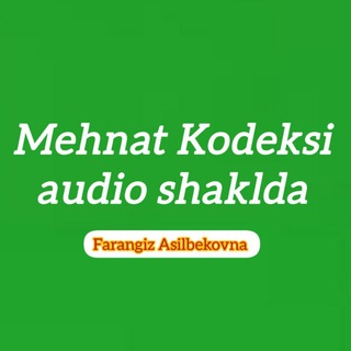 Telegram profile photo for Mehnat kodeksi audio shaklda