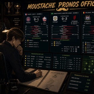 Telegram profile photo for Moustache Pronos Officiel 🤑