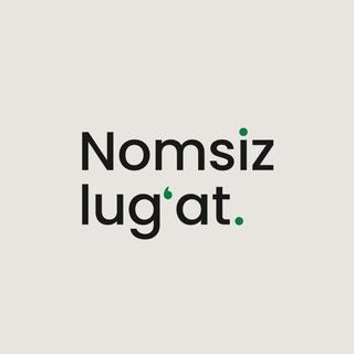 Telegram profile photo for Nomsiz lugʻat