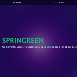 Telegram profile photo for SPRINGREEN BOTS SHOP