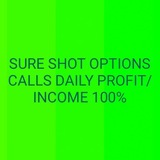 Telegram profile photo for SURE SHOT 💚 PROFIT OPTIONS CALLS (HERO TO ZERO,DAILY INCOME) SHARE MARKET KA KING👑
