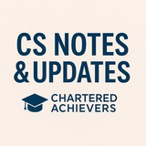 Telegram profile photo for CS Notes & Updates (Chartered Achievers)