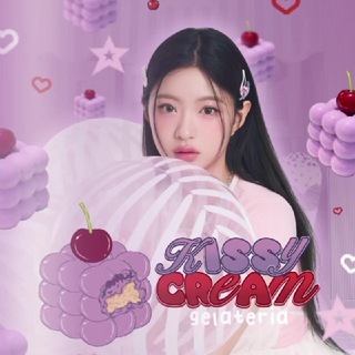 Telegram profile photo for Kissy Créam Gelateria: Patisserie Reverie in Rubescent Berries.