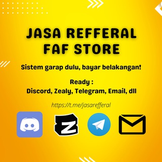 Telegram profile photo for JASA REFFERAL FAF STORE