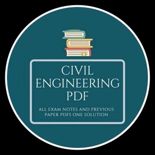 Telegram profile photo for Civil Engineering pdf Papers Notes Books | Civil Engineering pdf Notes papers