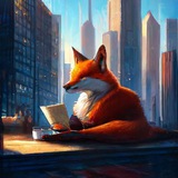 Telegram profile photo for Книги, кофе и лиса