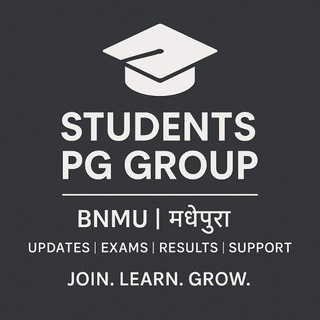 Telegram profile photo for PG Group BNMU 🇮🇳