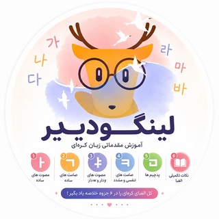 Telegram profile photo for آموزش الفبای کره ای