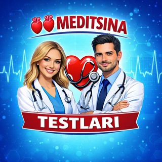 Telegram profile photo for 🫀🫀MEDITSINA_TESTLARI🫀🫀