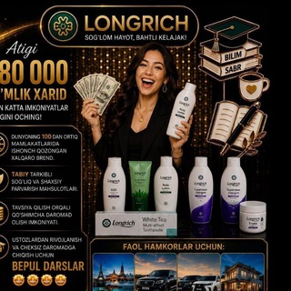 Telegram profile photo for LORGINCH KAMPANYASIGA ISHGA TAKLIF QILAMIZ 💵
