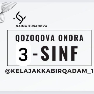 Telegram profile photo for 3-sinflar uchun kanal