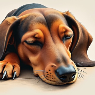 Telegram group profile photo for $RUSTY: Viral YouTube. Narcoleptic Dog