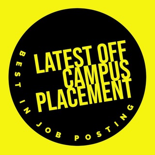 Telegram profile photo for Latest Off Campus Placement