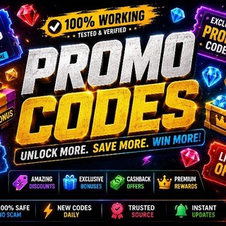 Telegram profile photo for Promo Codes 2026