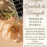 Telegram profile photo for Nota Majlis Tausiyah Rayhanaa Tasneem