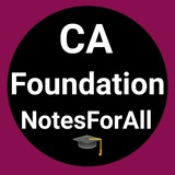 Telegram profile photo for CA Foundation NotesforAll✅