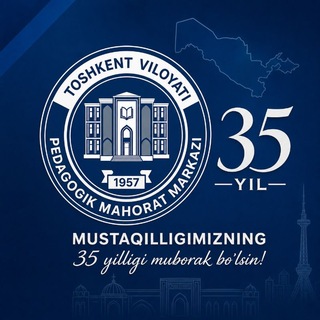 Telegram profile photo for Toshkent viloyati pedagogik mahorat markazi