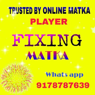 Telegram profile photo for FIXING MATKA NO 1