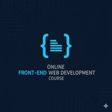 Telegram profile photo for Online Front-End Web Development Course