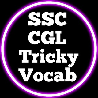 Telegram profile photo for SSC CGL Tricky Vocab