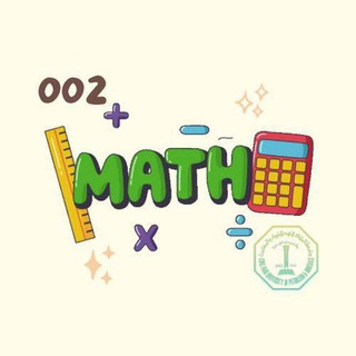 Telegram profile photo for MATH002&012