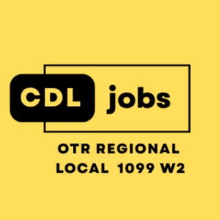 Telegram profile photo for CDL Jobs | Local Regional OTR 1099 W2