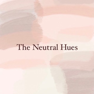 Telegram profile photo for The Neutral Hues ☘️