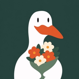 Telegram profile photo for Цветы & Кофе | Гусёнок & Свой букет