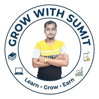 Telegram profile photo for Grow With Sumit ✍
