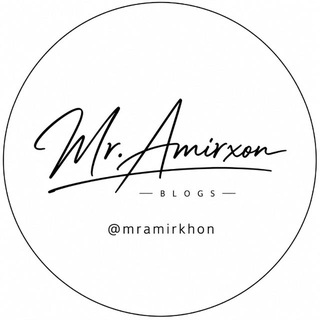 Telegram profile photo for Mr.Amirkhon | Blogs