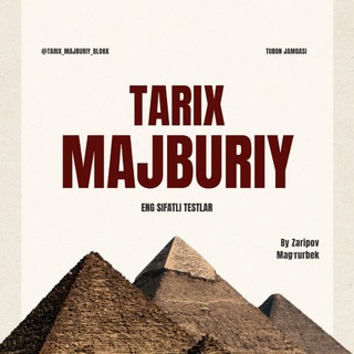Telegram profile photo for Tarix Majburiy blok I Sertifikat