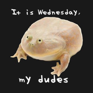 Telegram profile photo for «Среда, мои чуваки» (It is Wednesday, my dudes)