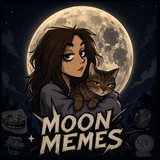 Telegram profile photo for moon memes