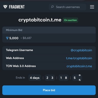 Telegram profile photo for CryptoBitcoin