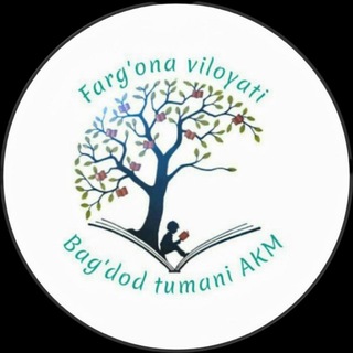Telegram profile photo for BAG'DOD TUMANI AXBOROT-KUTUBXONA MARKAZI