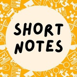 Telegram profile photo for Chemistry Short NOTES