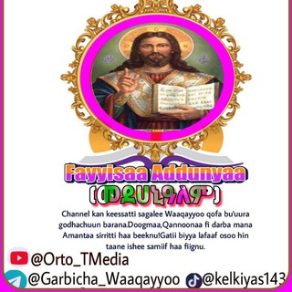 Telegram profile photo for Fayyisaa Addunyaa/መድኃኔዓለም/