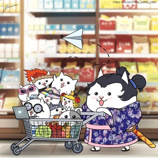 Telegram group profile photo for Тележка Кошачьего Клана — The Battle Cats〔RUS〕