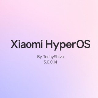 Telegram profile photo for Xiaomi HyperOS 4 Updates