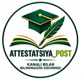 Telegram profile photo for UZB MATEMATIKA ATTESTATSIYA
