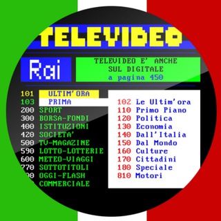 Telegram profile photo for Televideo RAI
