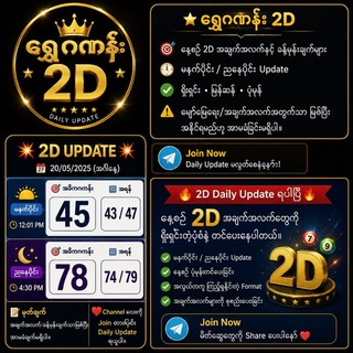 Telegram profile photo for ေရႊကိုေက်ာ္ 2D