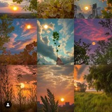 Telegram profile photo for غُرُوبٓ 🩵🍁💜