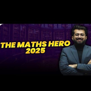 Telegram profile photo for MATHS HERO FOUNDATION 2025