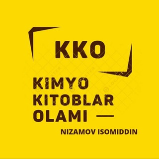 Telegram profile photo for KIMYO KITOBLAR OLAMI (ISOMIDDIN NIZAMOV)