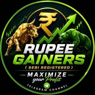 Telegram profile photo for RUPEE GAINERS ( SEBI REGISTERED)